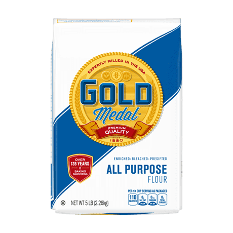 A bag of Gold Medal Flour