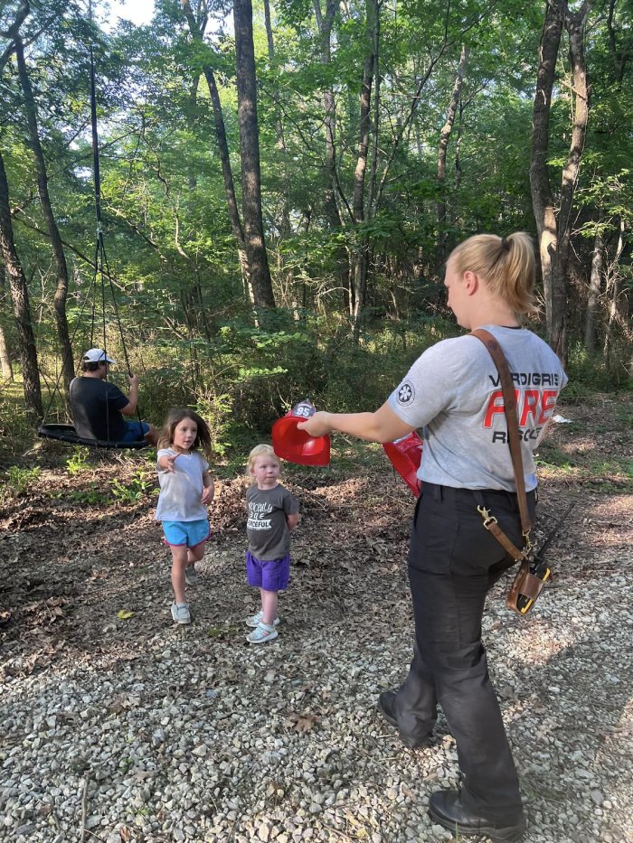 Fire Fighters helping with Swing